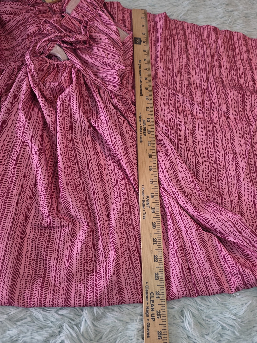 Pink Striped Tie-Front Sleeveless Maxi Dress - Size S - Picture 8 of 9